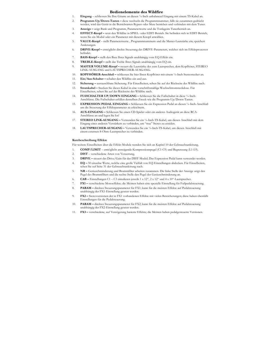 ALESIS WILDFIRE 15 User Manual | Page 12 / 16