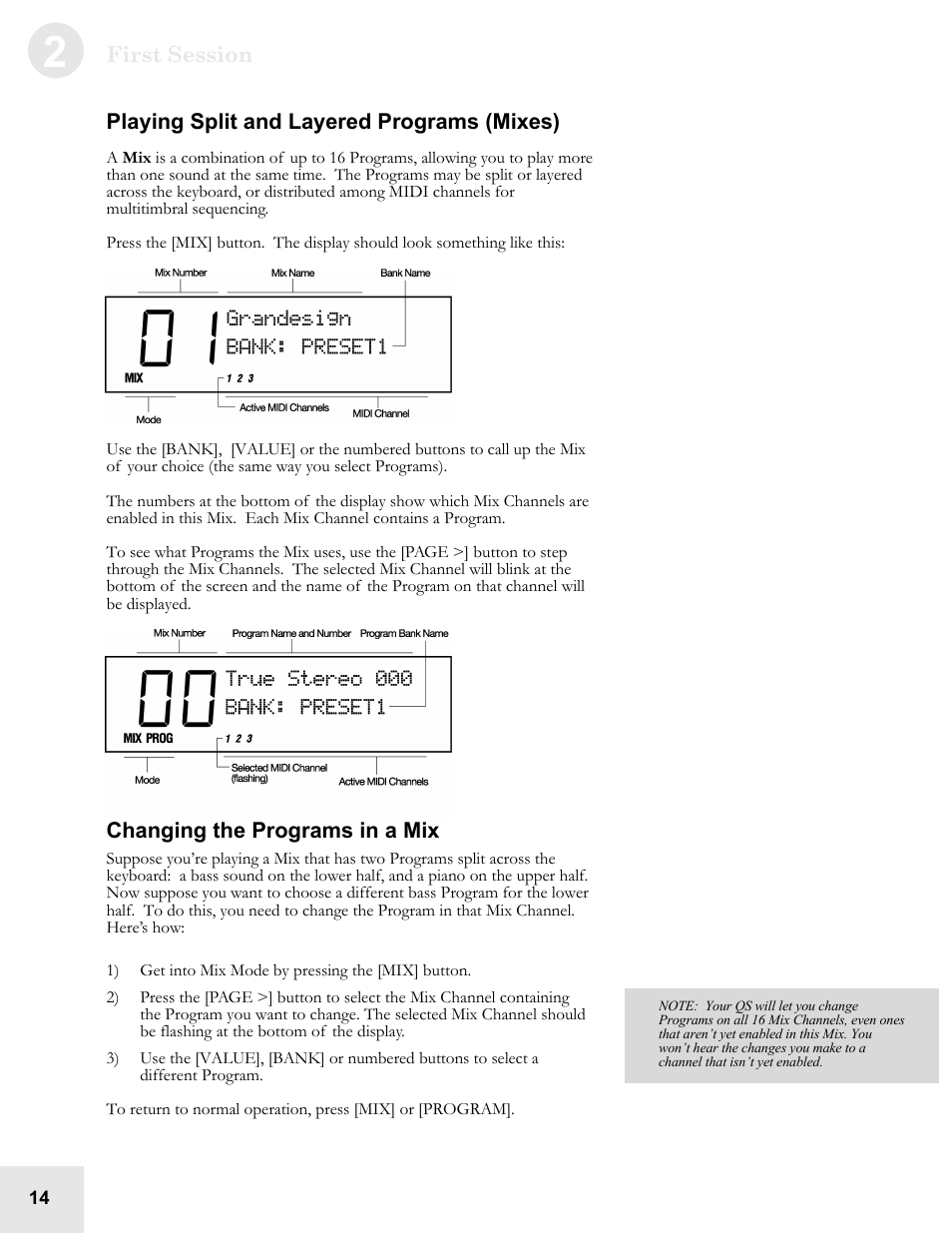 ALESIS QS6.2 User Manual | Page 16 / 105