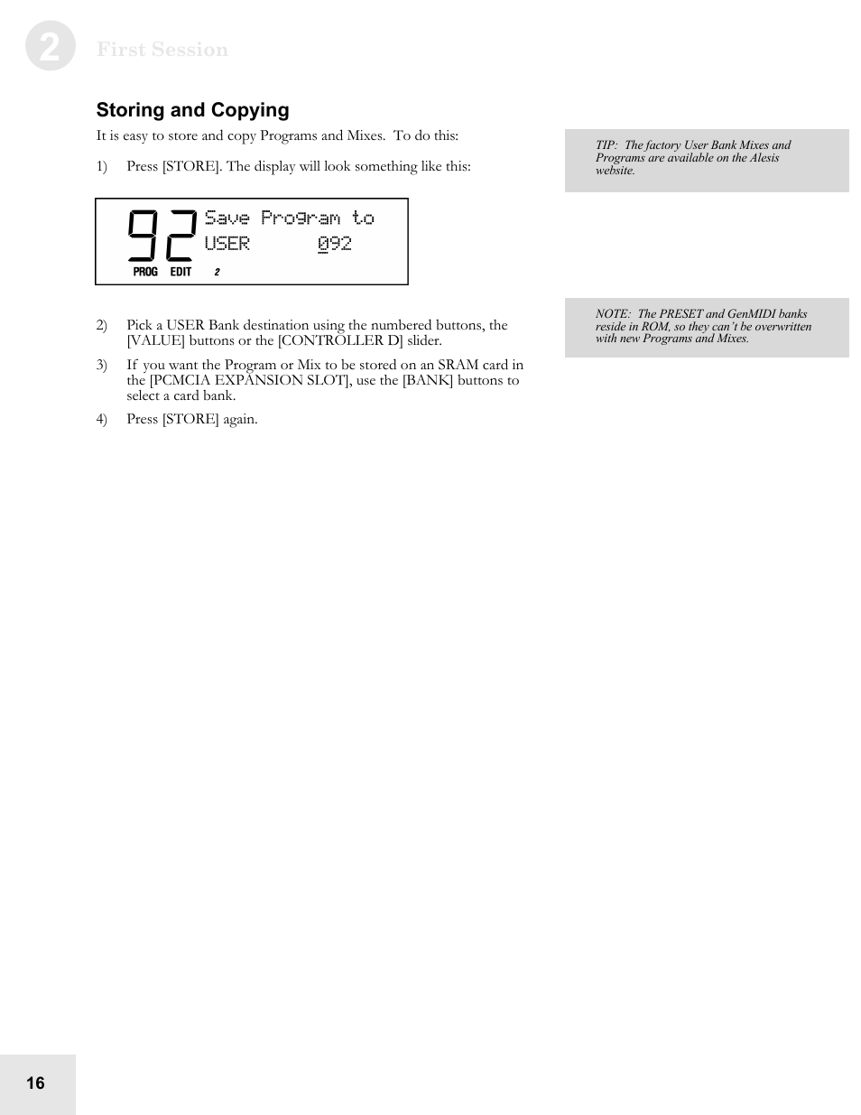 ALESIS QS6.2 User Manual | Page 18 / 105