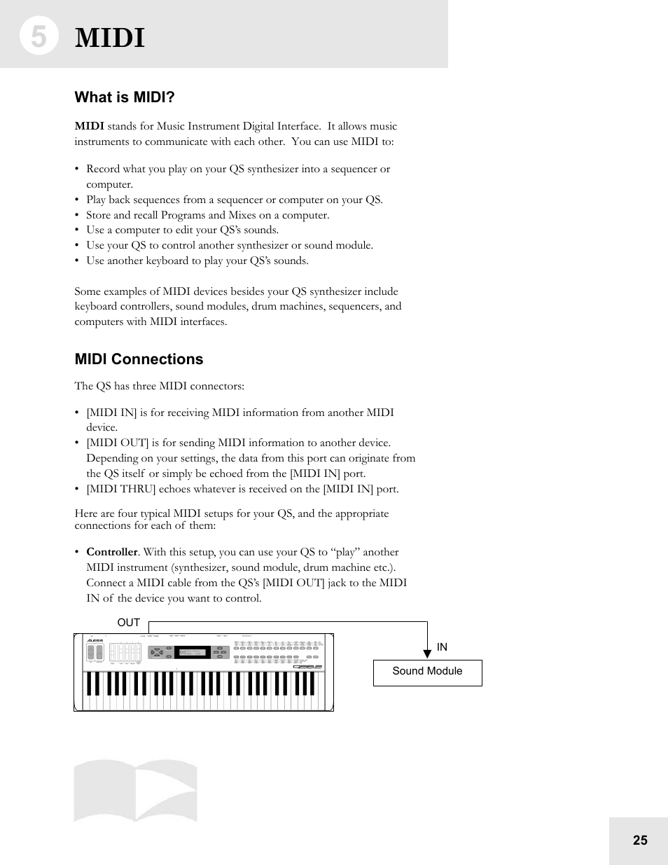 Midi | ALESIS QS6.2 User Manual | Page 27 / 105