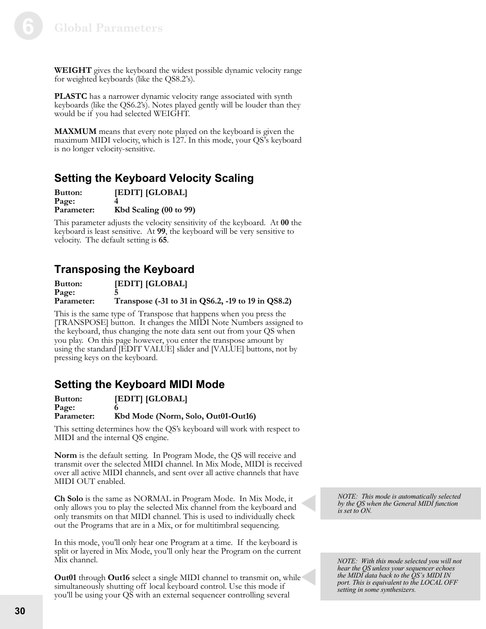 ALESIS QS6.2 User Manual | Page 32 / 105