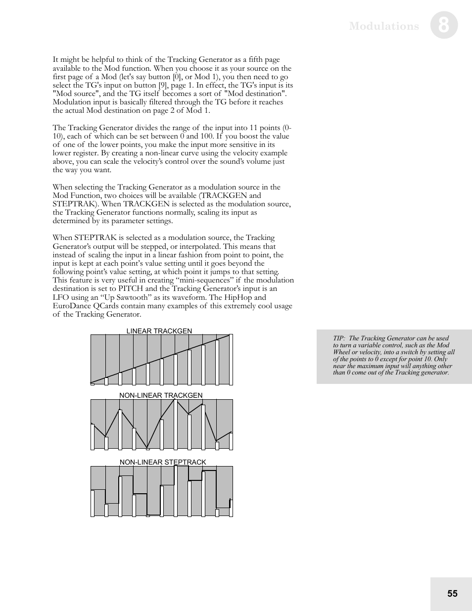 Modulations | ALESIS QS6.2 User Manual | Page 57 / 105