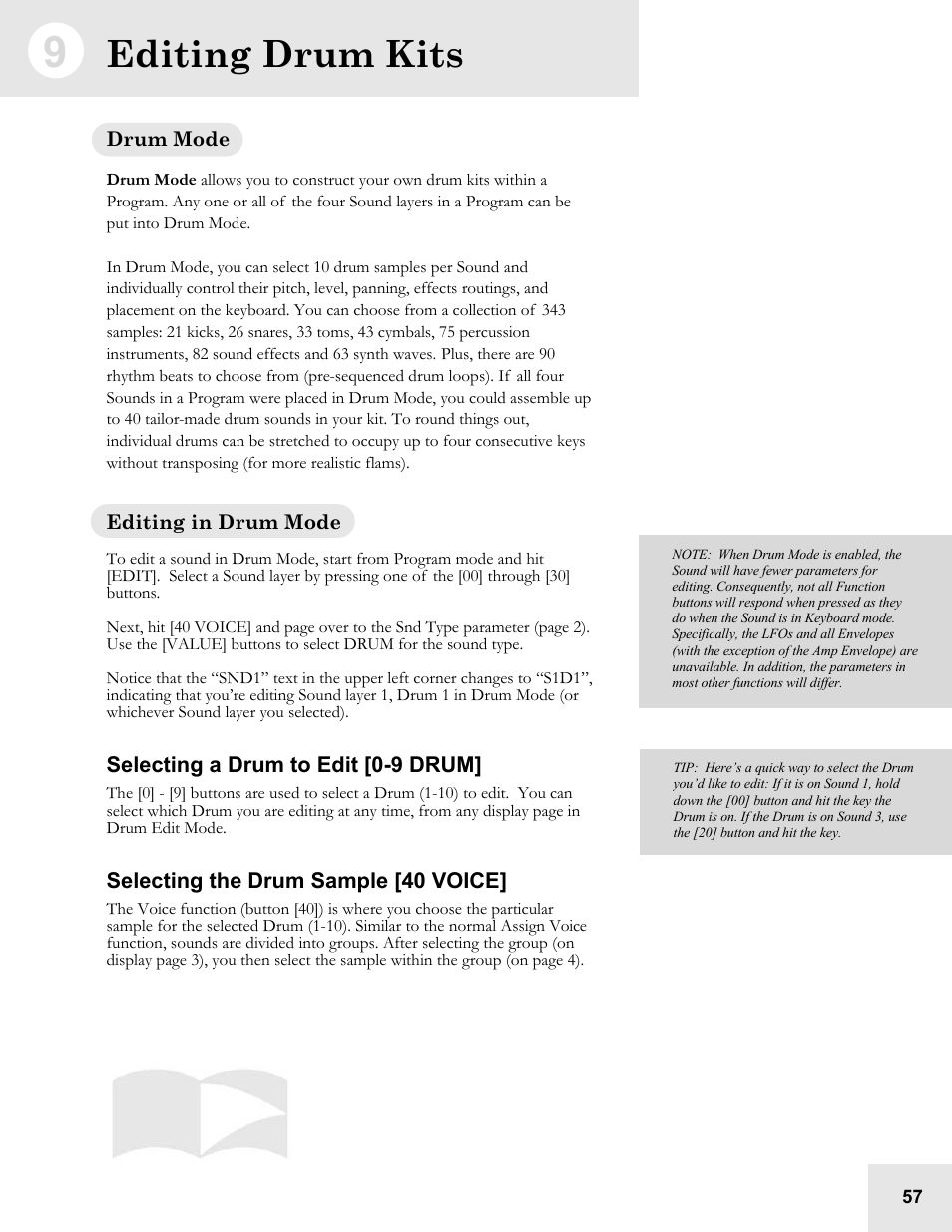 Editing drum kits | ALESIS QS6.2 User Manual | Page 59 / 105