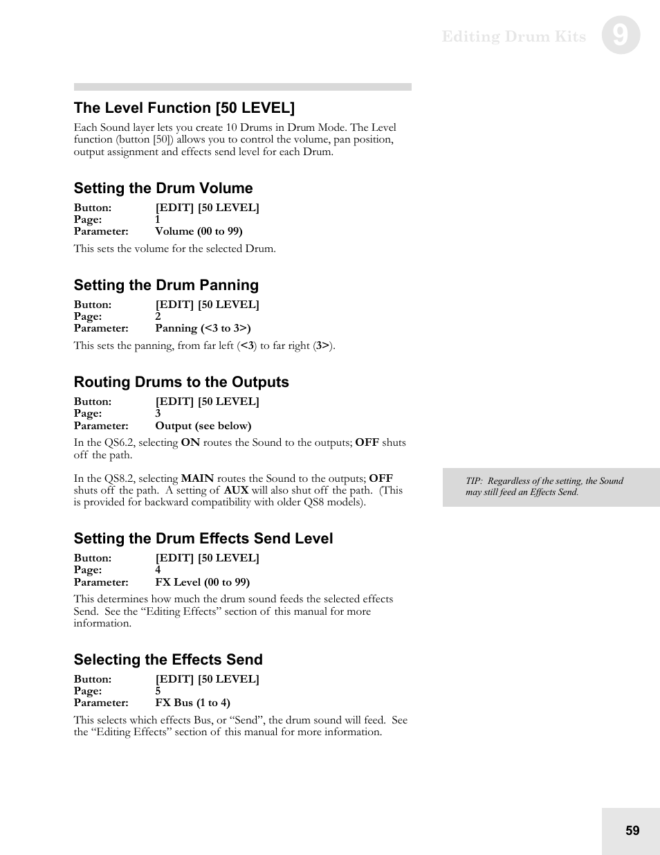 ALESIS QS6.2 User Manual | Page 61 / 105