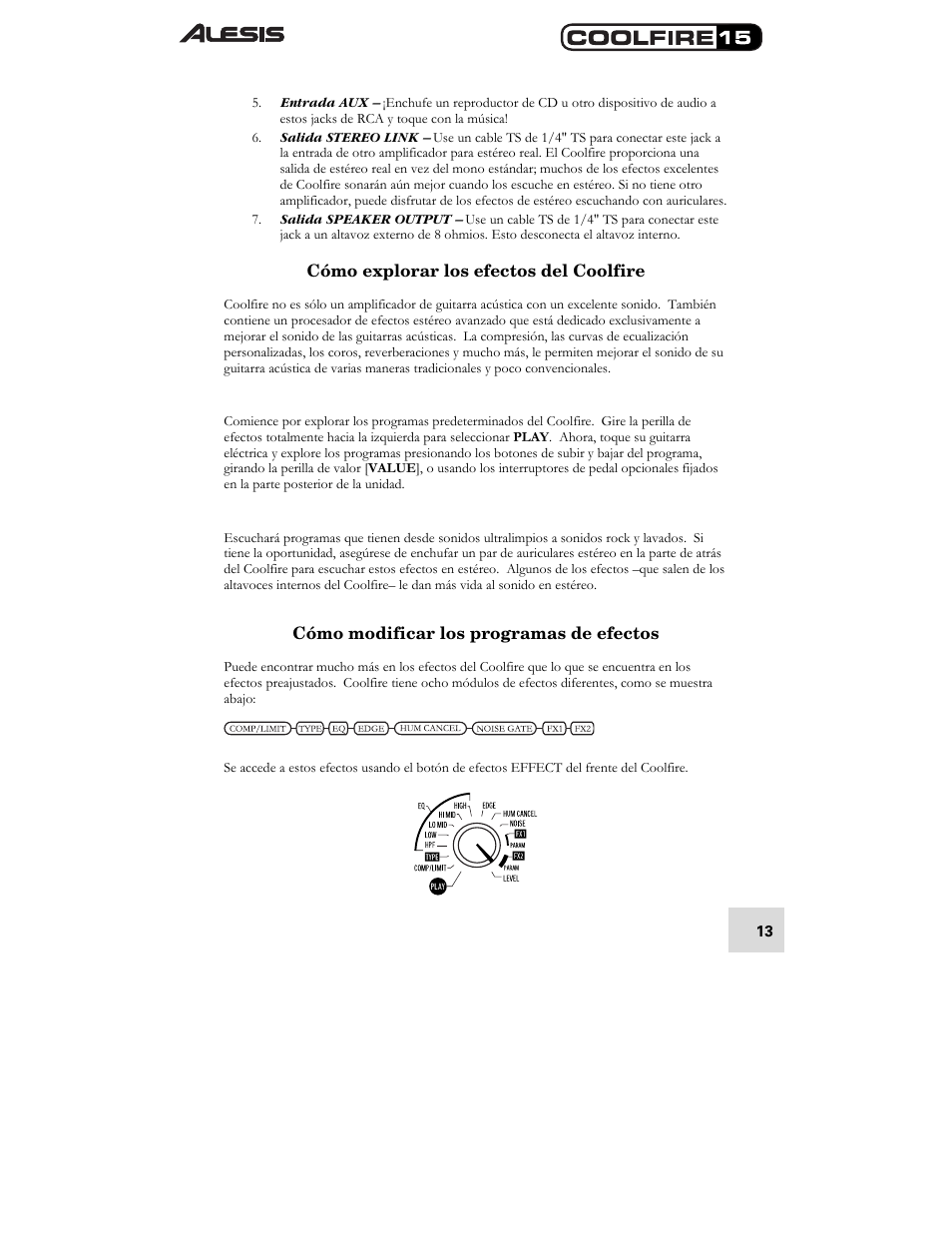 ALESIS COOLFIRE 15 User Manual | Page 15 / 51