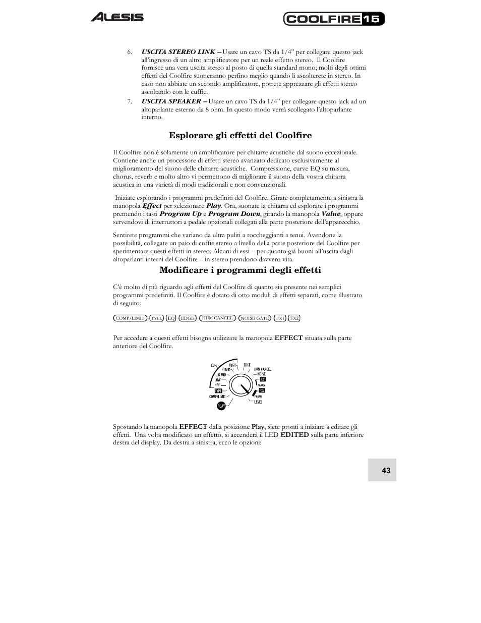 ALESIS COOLFIRE 15 User Manual | Page 45 / 51