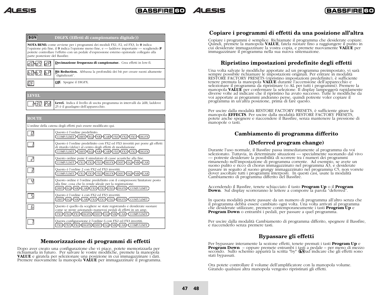 ALESIS BASSFIRE 60 User Manual | Page 50 / 51