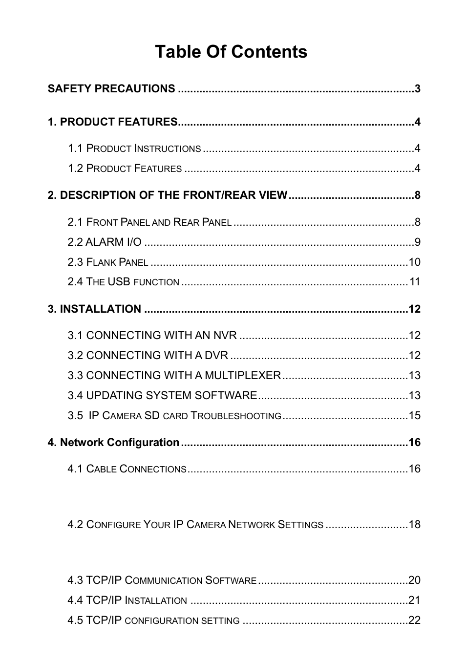 Approach Tech Appro IP Camera LC-7314 User Manual | Page 3 / 106