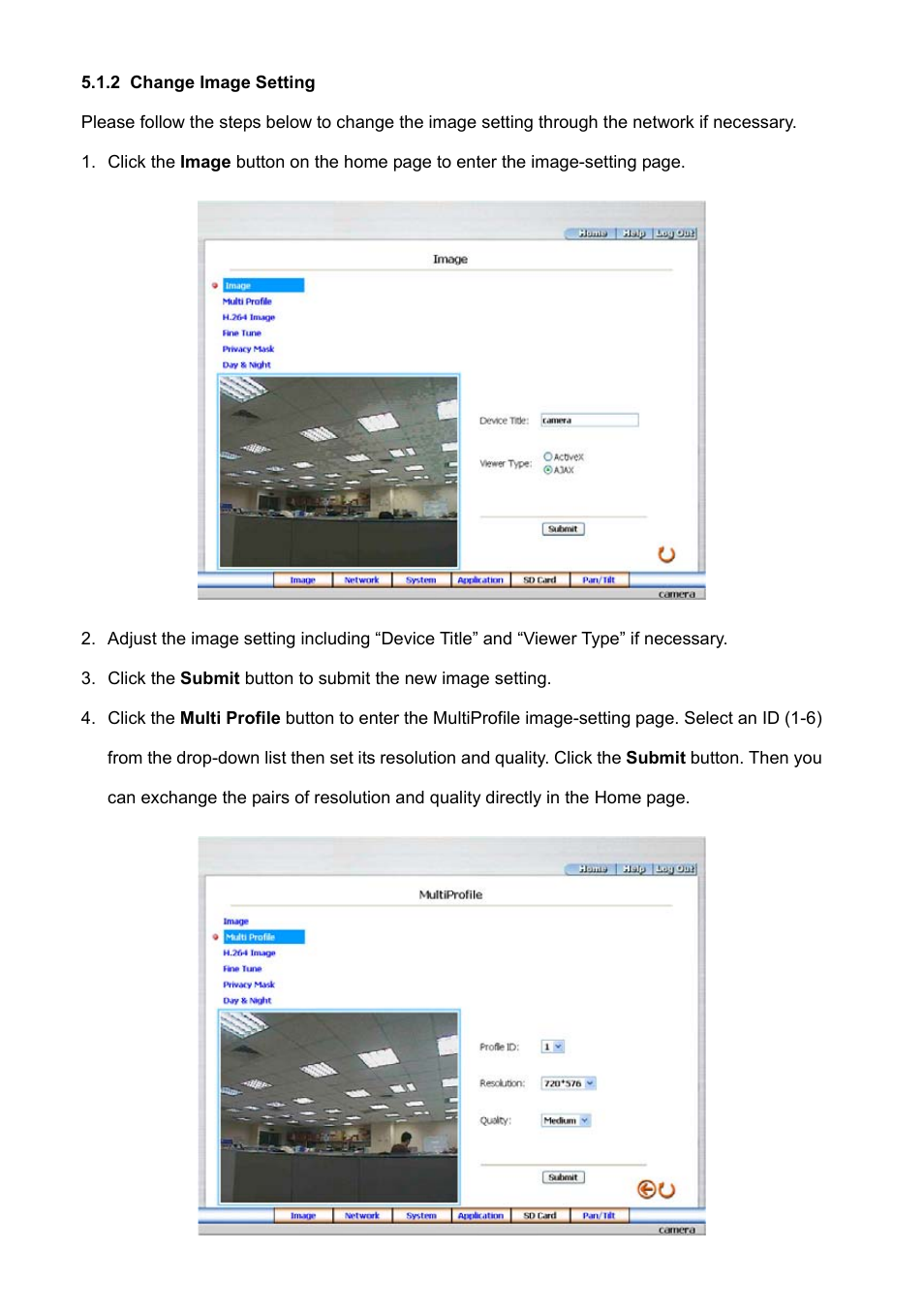 2 change image setting | Approach Tech Appro IP Camera LC-7314 User Manual | Page 30 / 106