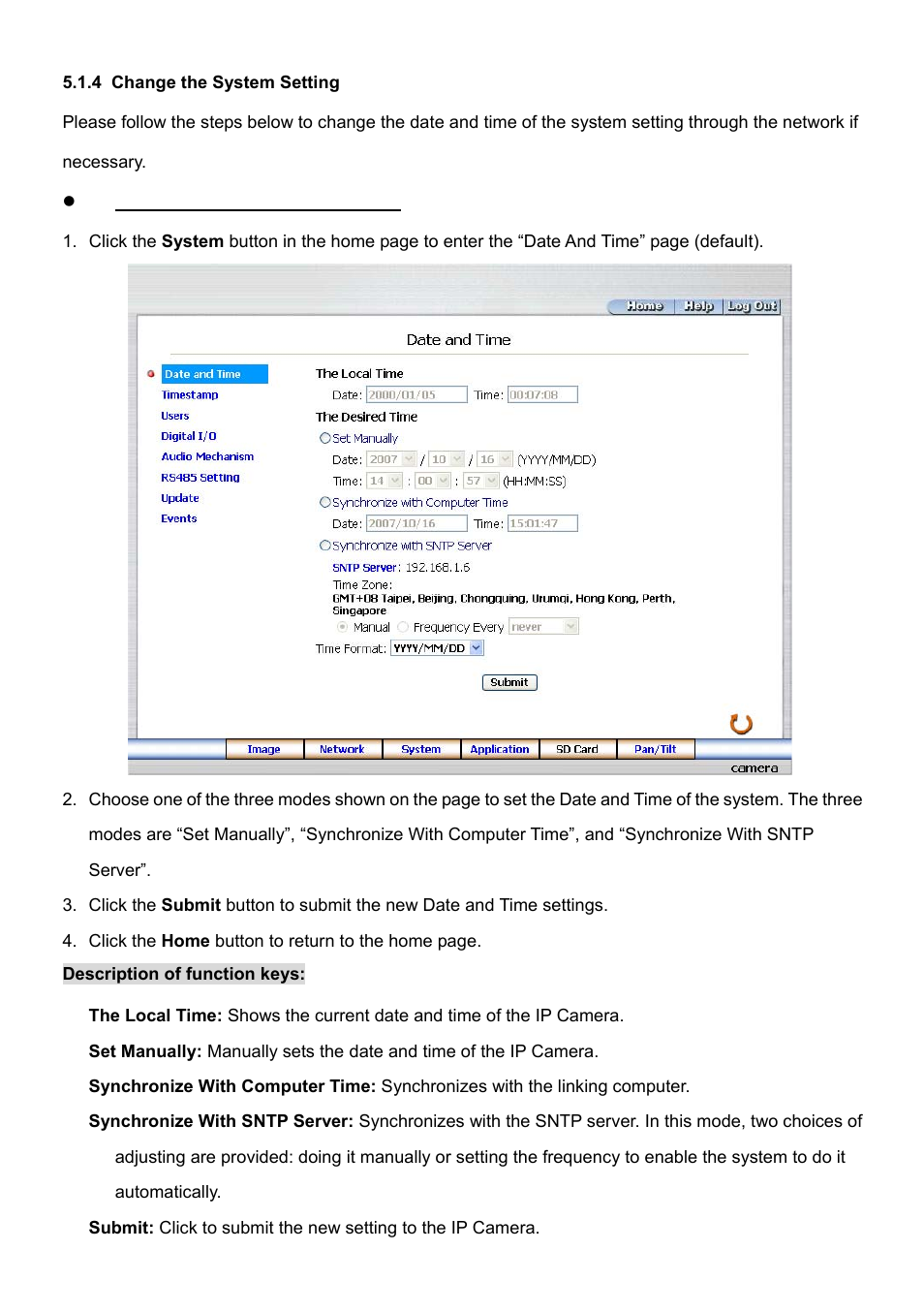 4 change the system setting | Approach Tech Appro IP Camera LC-7314 User Manual | Page 45 / 106