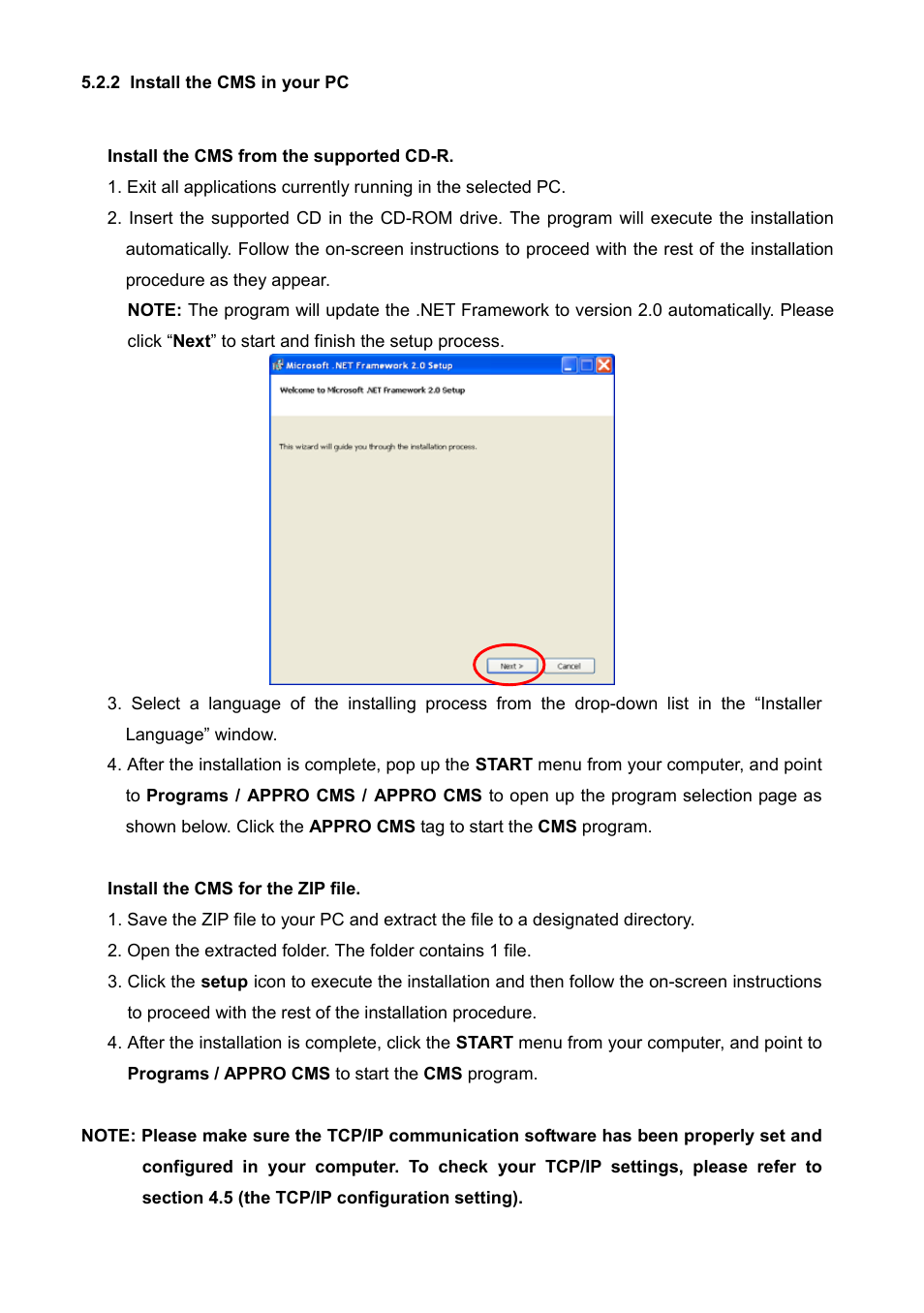 2 install the cms in your pc | Approach Tech Appro IP Camera LC-7314 User Manual | Page 66 / 106