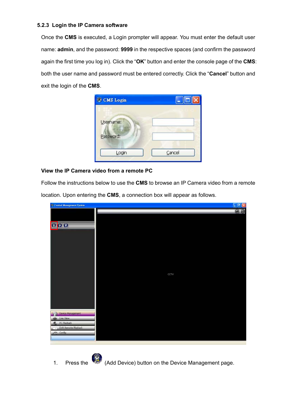 3 login the ip camera software | Approach Tech Appro IP Camera LC-7314 User Manual | Page 67 / 106