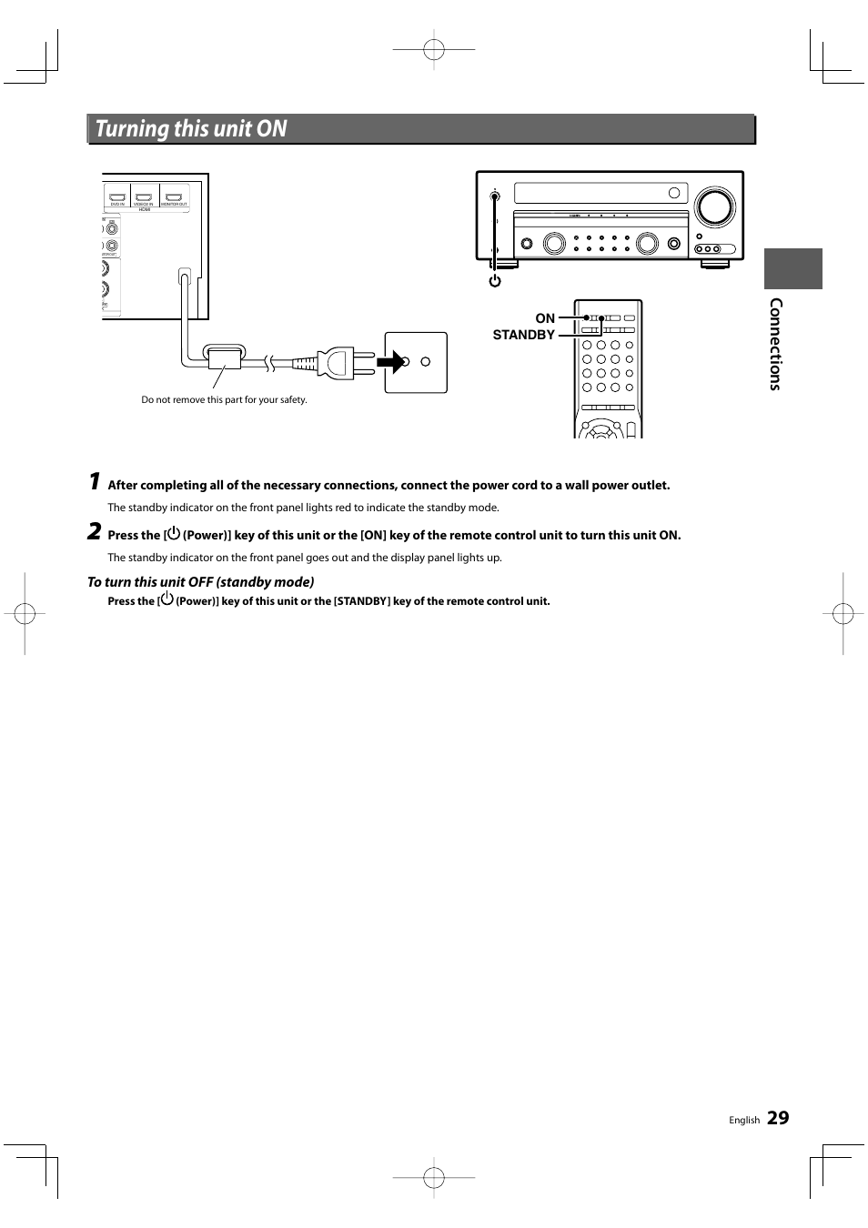Turning this unit on | Kenwood KRF-V8300D User Manual | Page 29 / 72