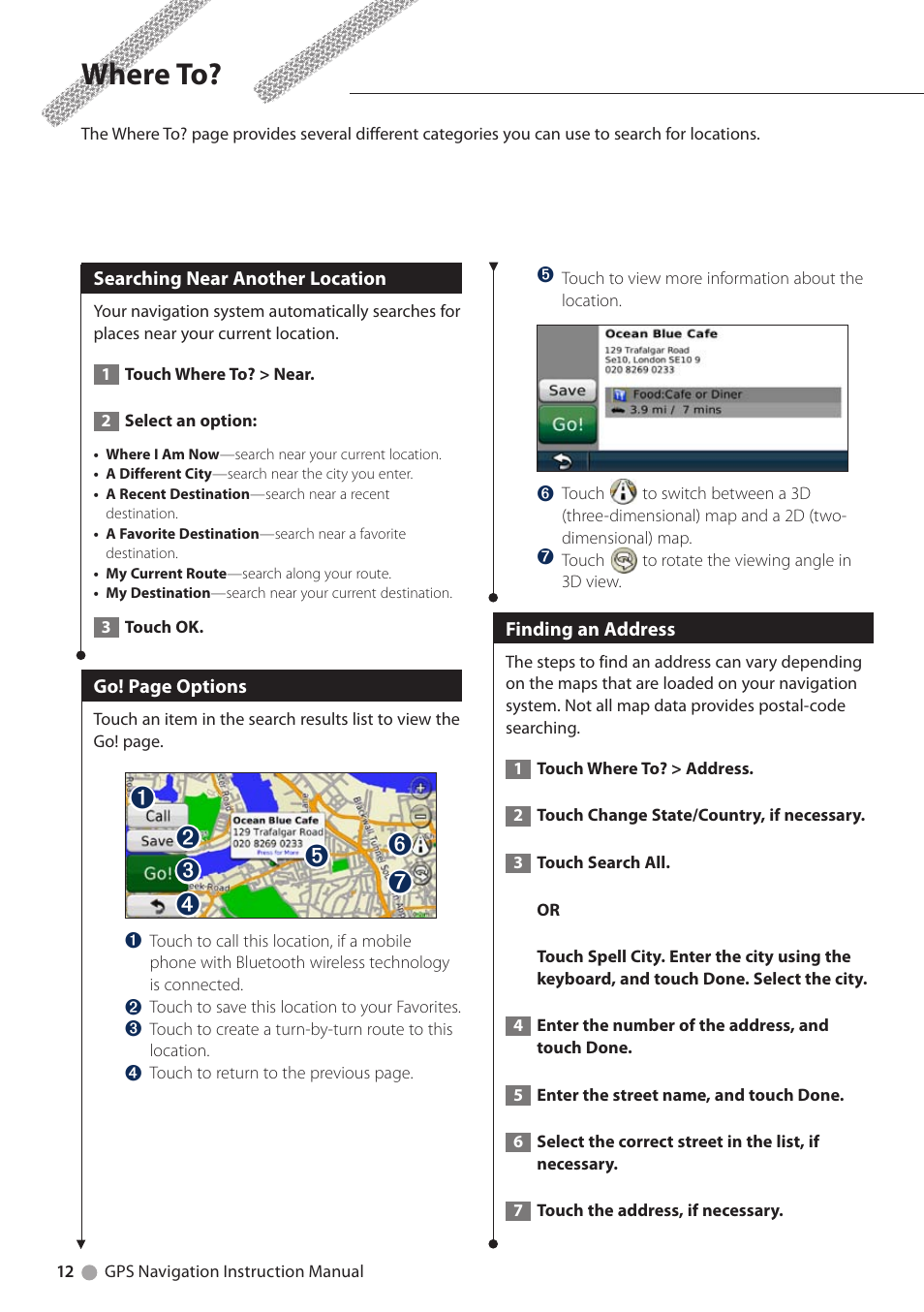 Where to | Kenwood DNX4280BT User Manual | Page 12 / 32