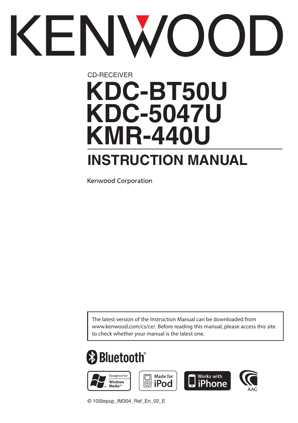 Kenwood KMR-440U User Manual | 41 pages