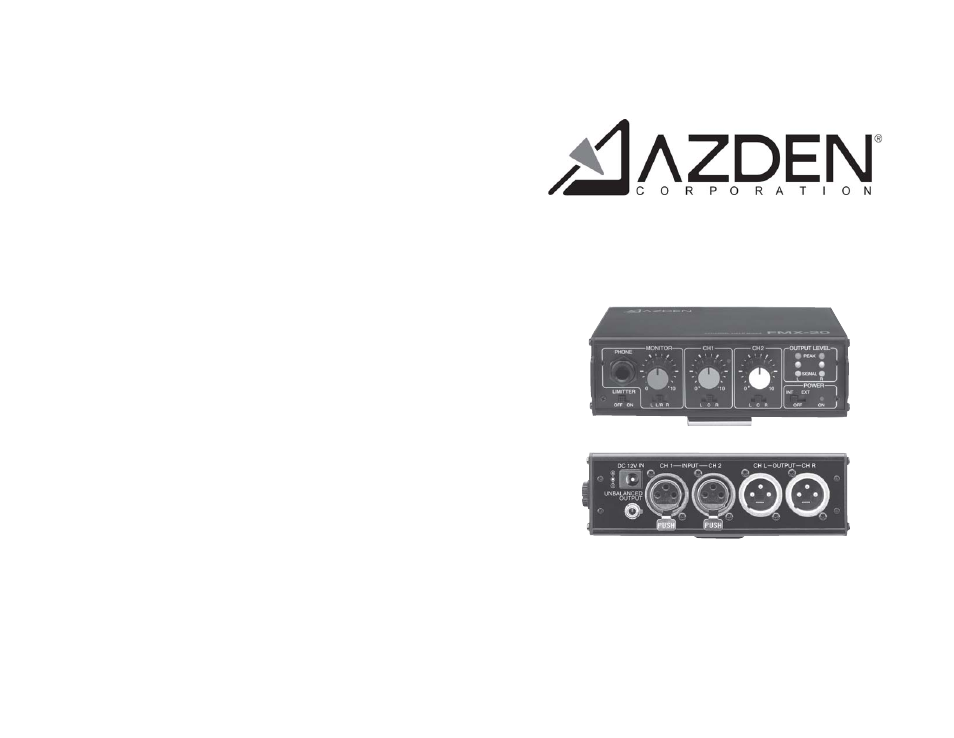 Azden FMX-20 User Manual | 4 pages