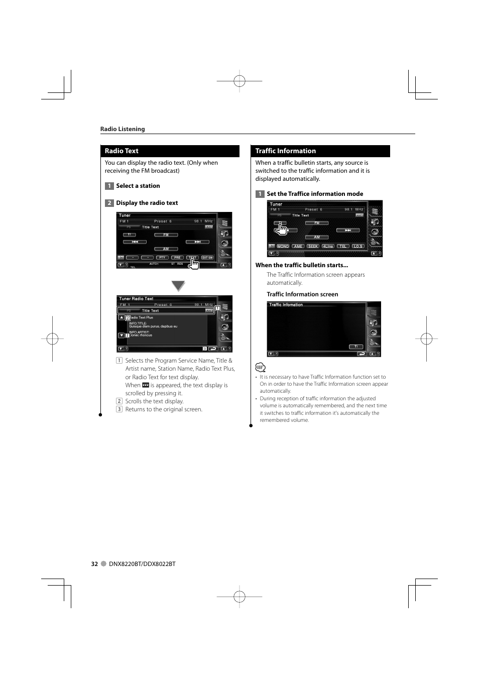 Kenwood DDX8022BT User Manual | Page 32 / 108
