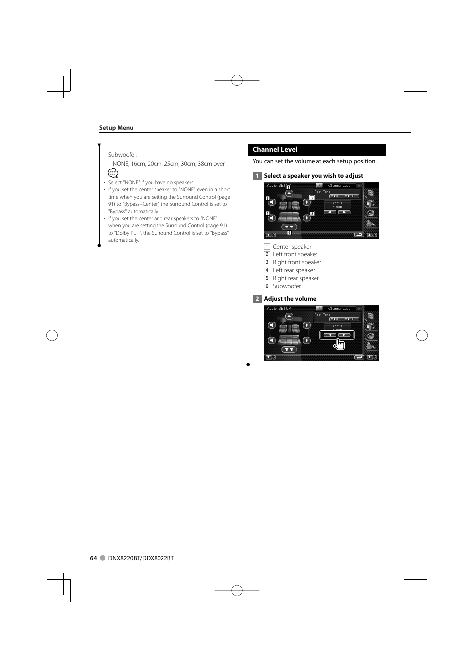 Kenwood DDX8022BT User Manual | Page 64 / 108