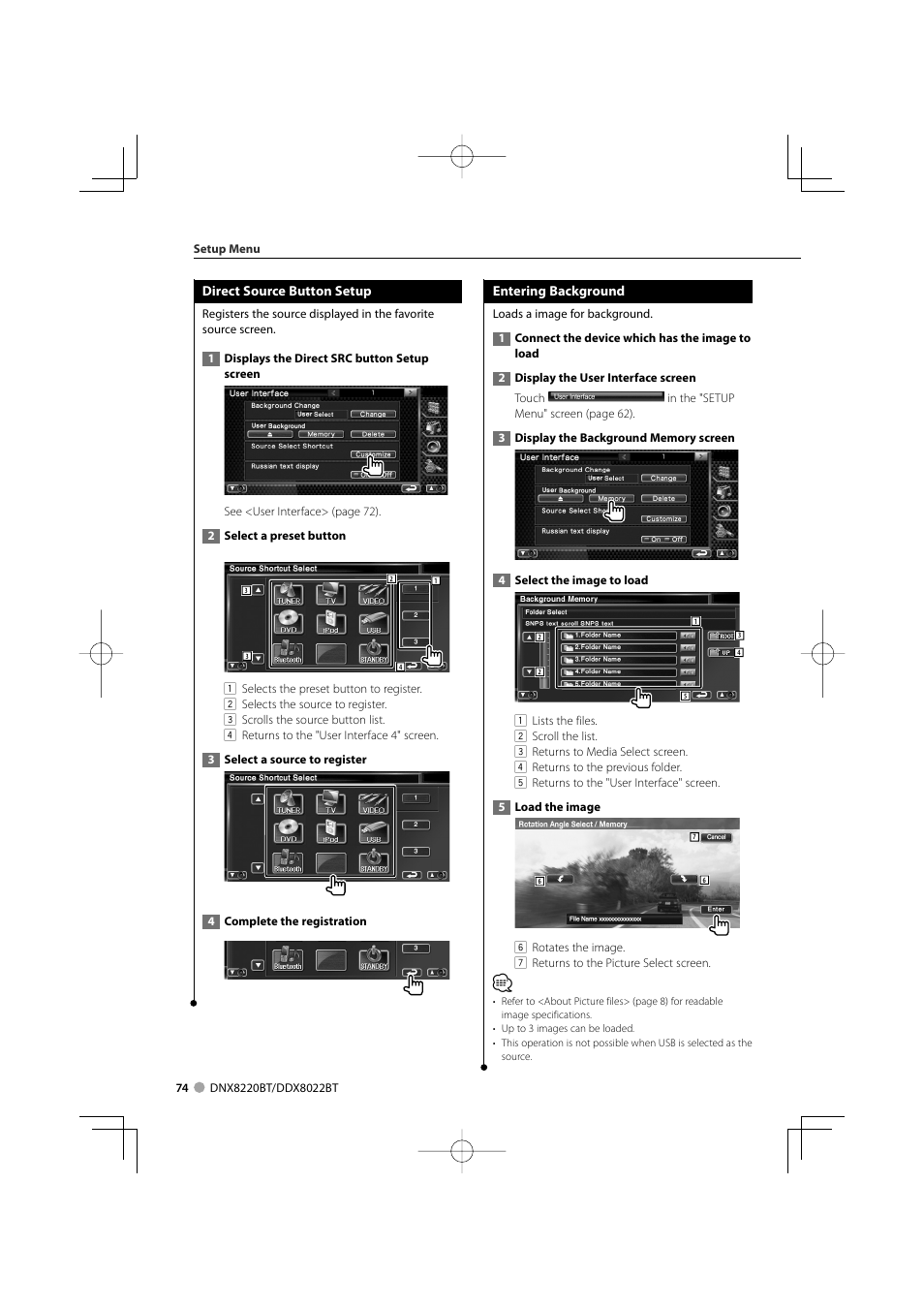 Kenwood DDX8022BT User Manual | Page 74 / 108