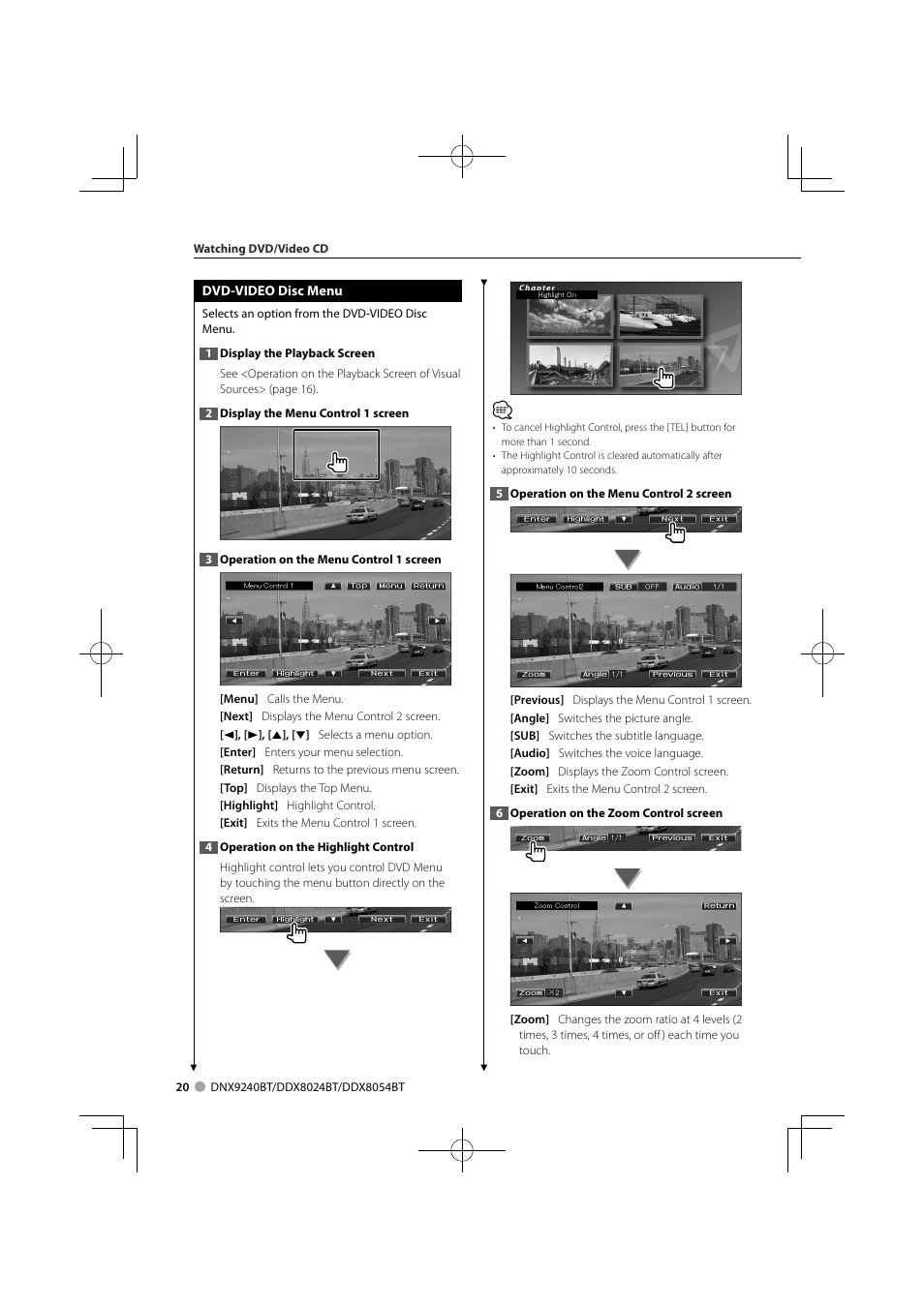 Kenwood DNX9240BT User Manual | Page 20 / 100