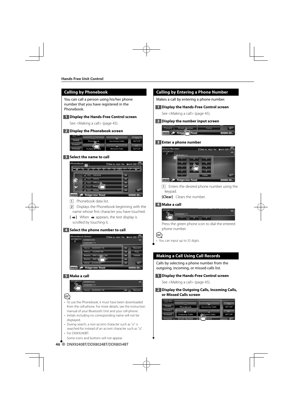 Kenwood DNX9240BT User Manual | Page 46 / 100