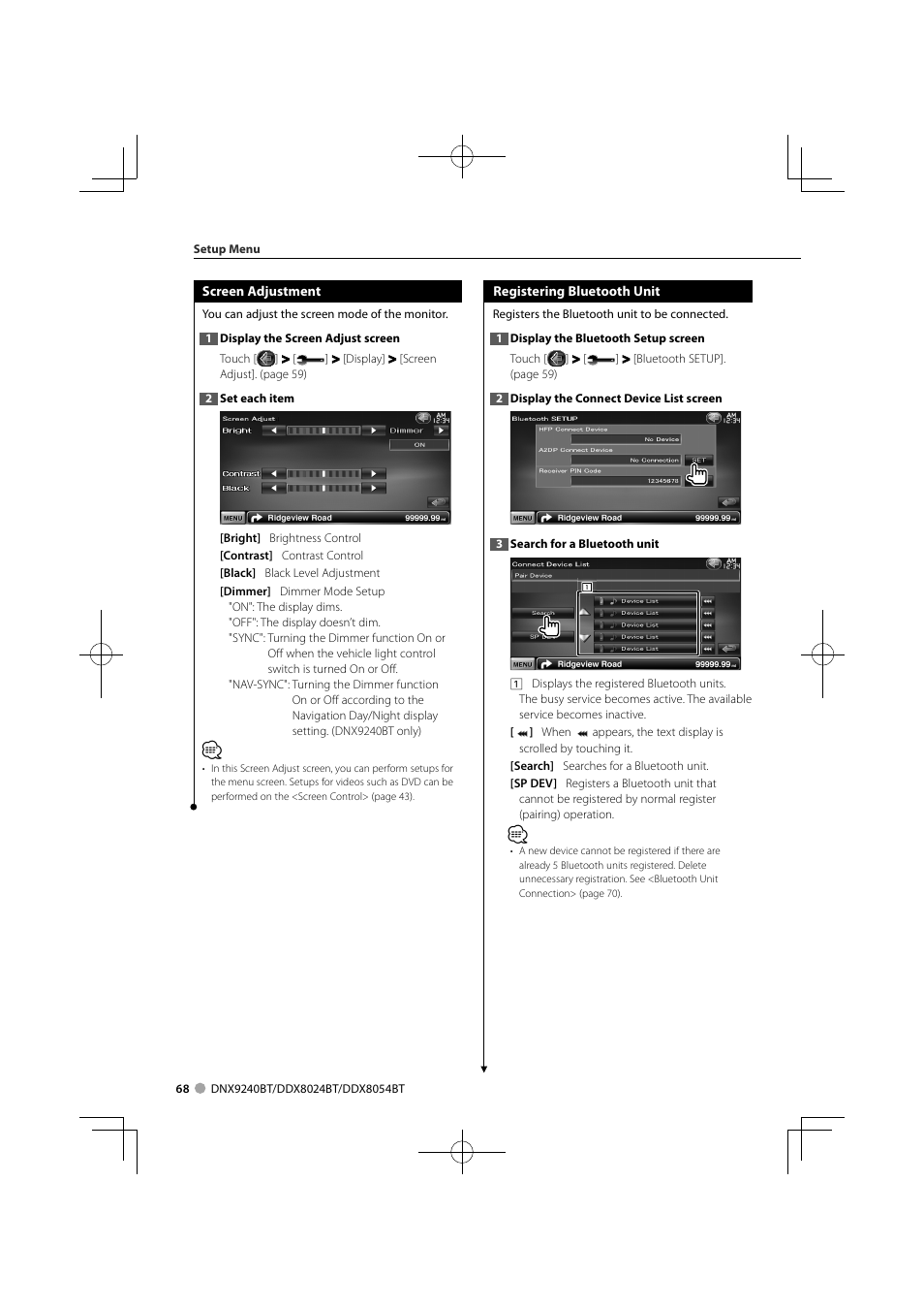 Kenwood DNX9240BT User Manual | Page 68 / 100