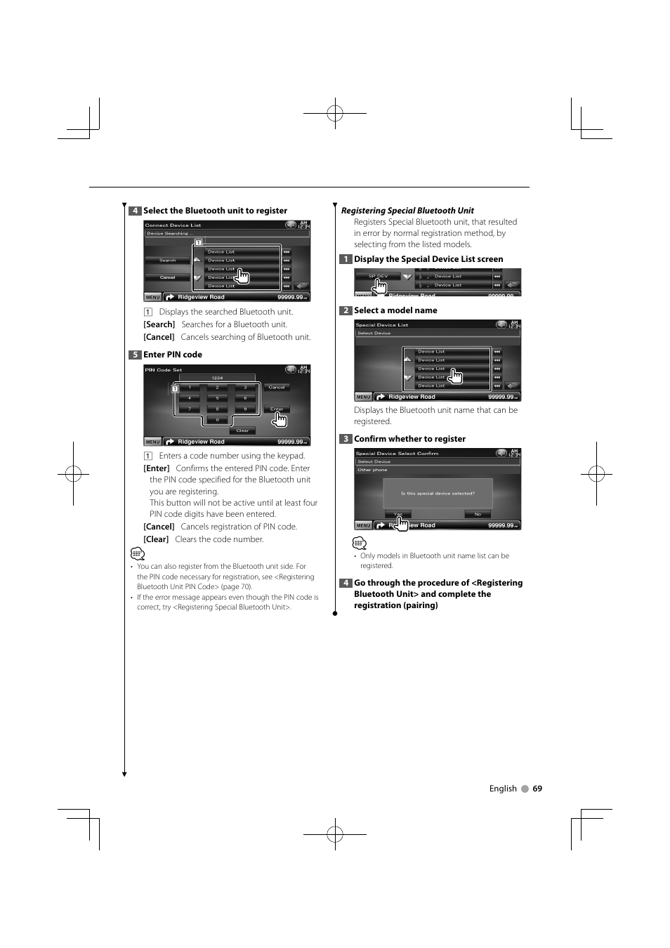 Kenwood DNX9240BT User Manual | Page 69 / 100