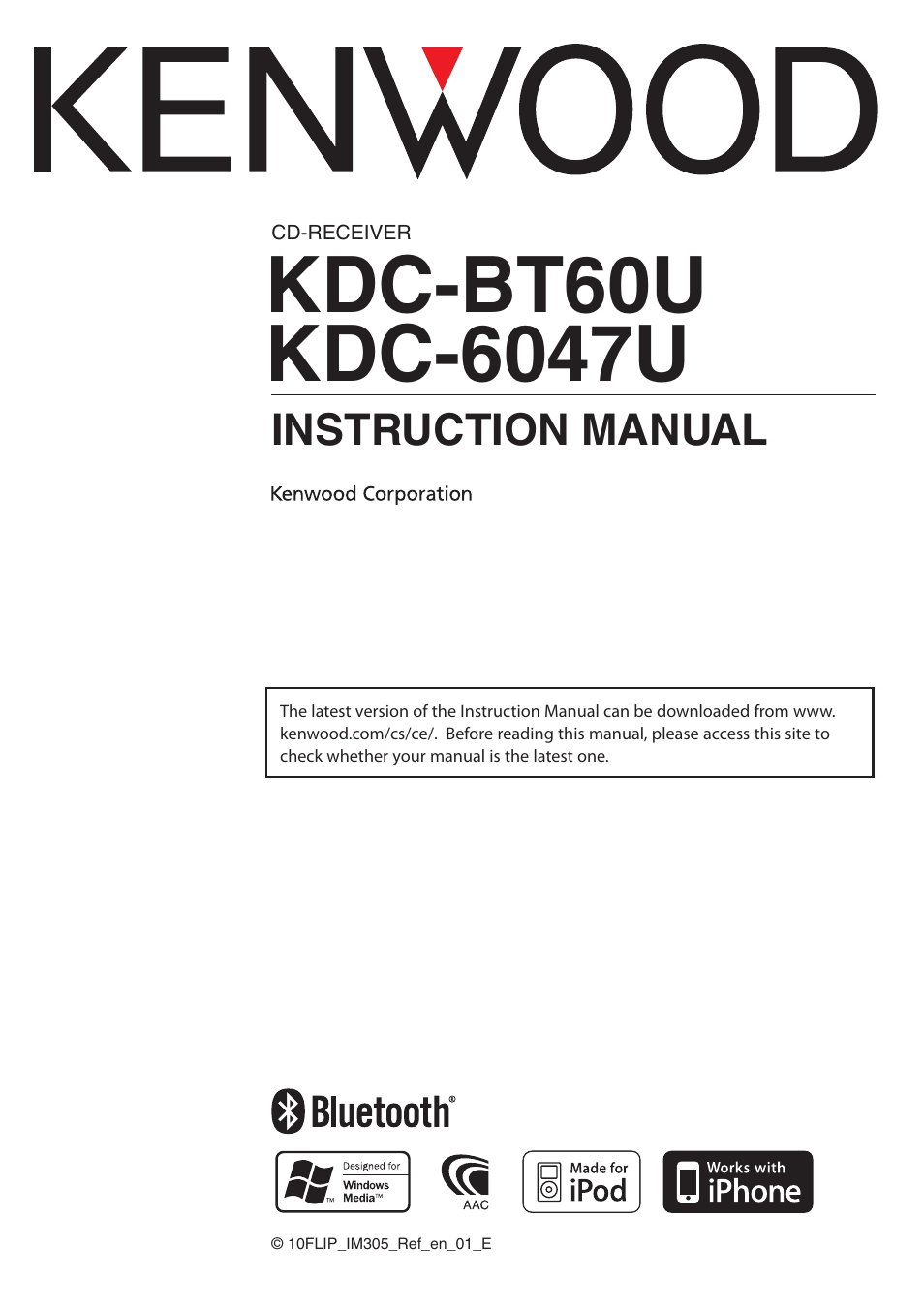 Kenwood KDC-BT60U User Manual | 72 pages