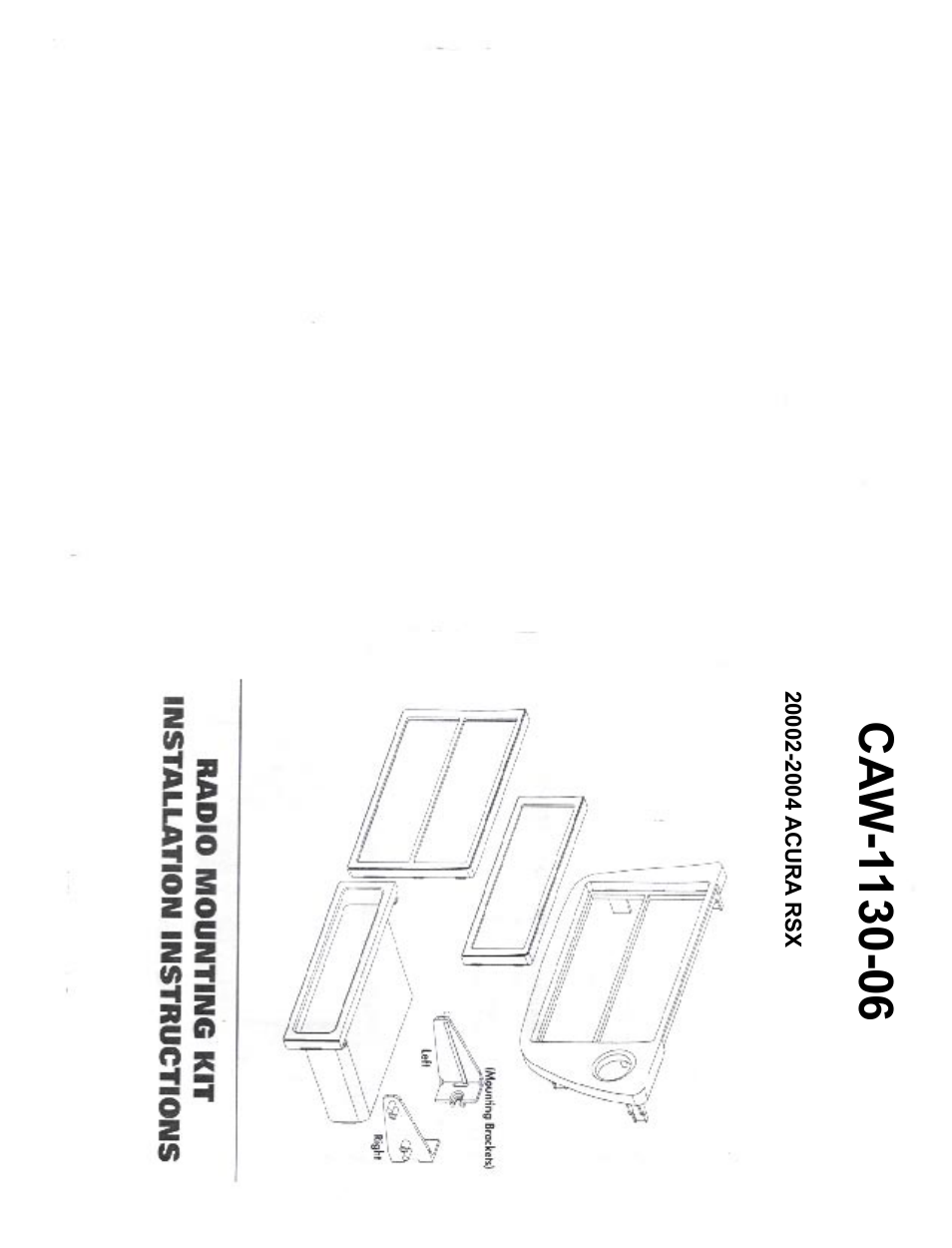 Kenwood CAW1130-06 User Manual | 4 pages