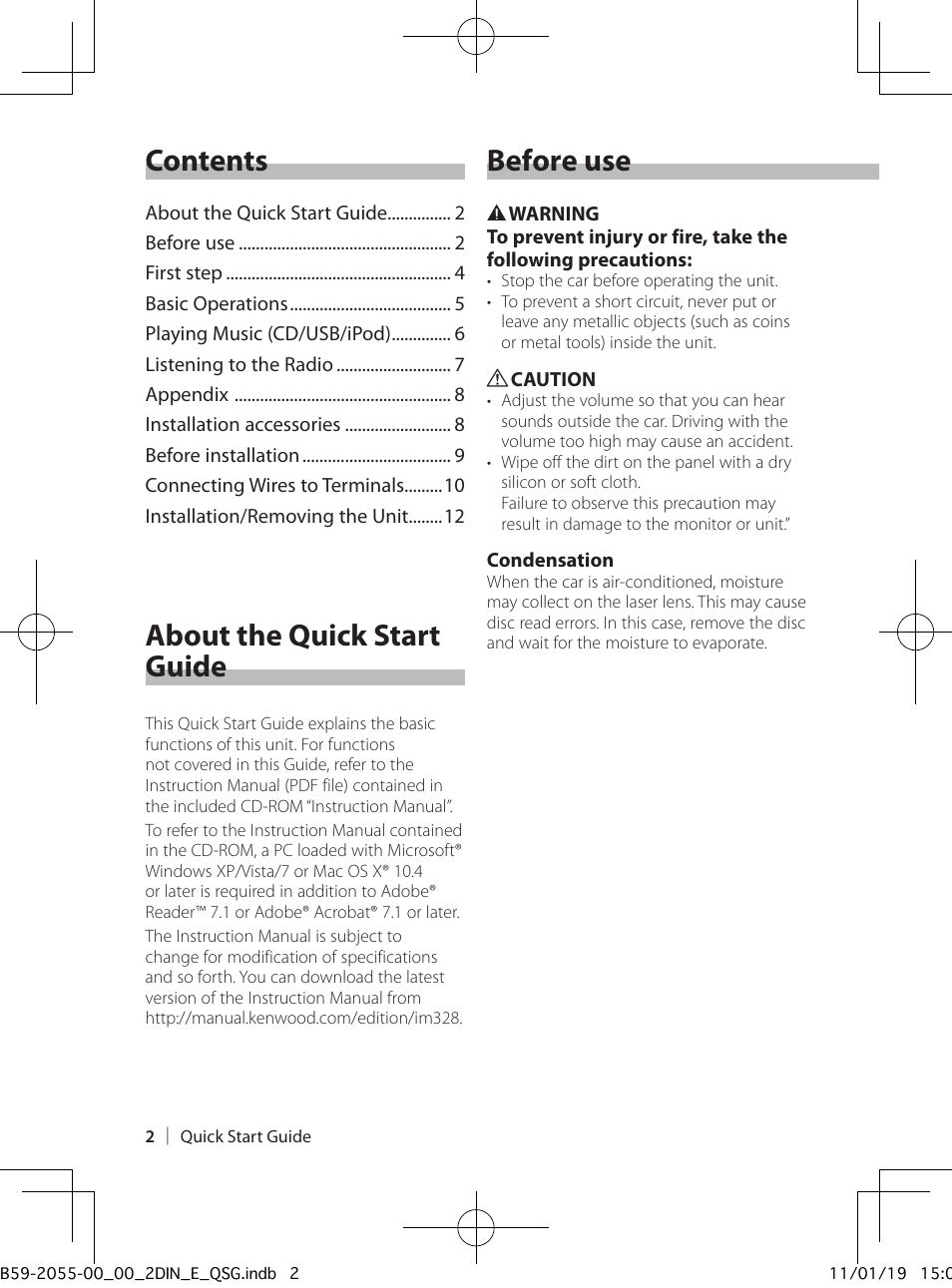 Kenwood DPX504U User Manual | Page 2 / 112