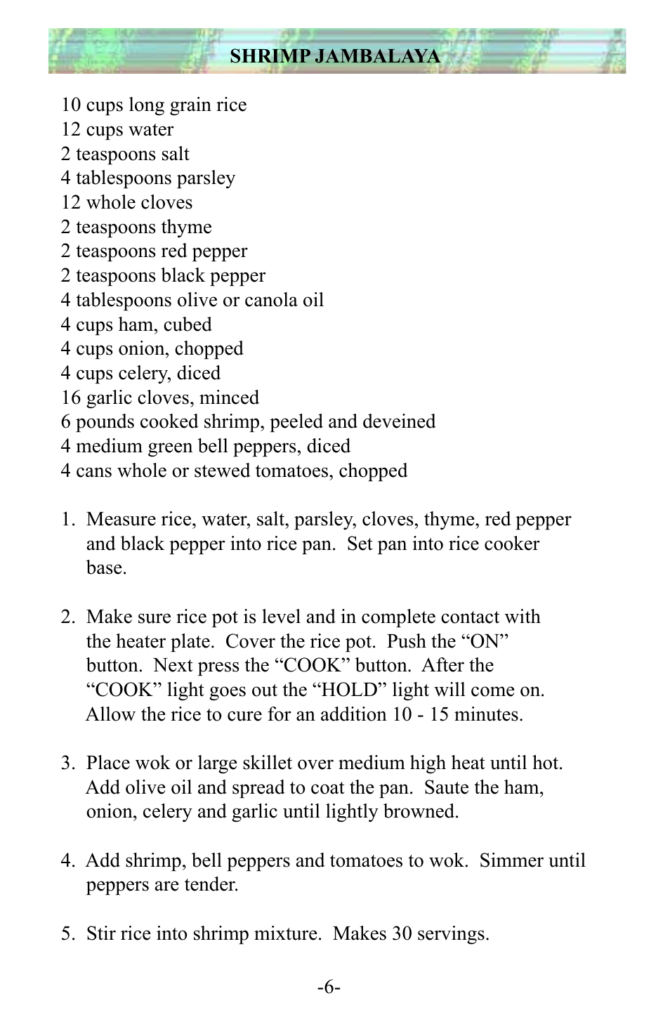 Town RiceMaster Electric Ricecookers User Manual | Page 6 / 12