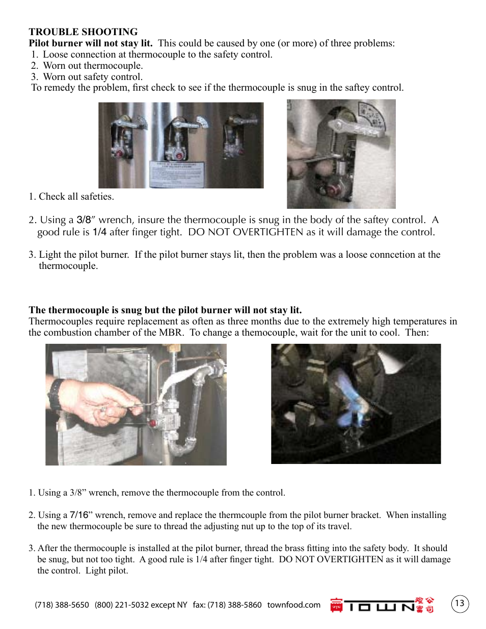 Town Mongolian Barbecue Small User Manual | Page 13 / 16