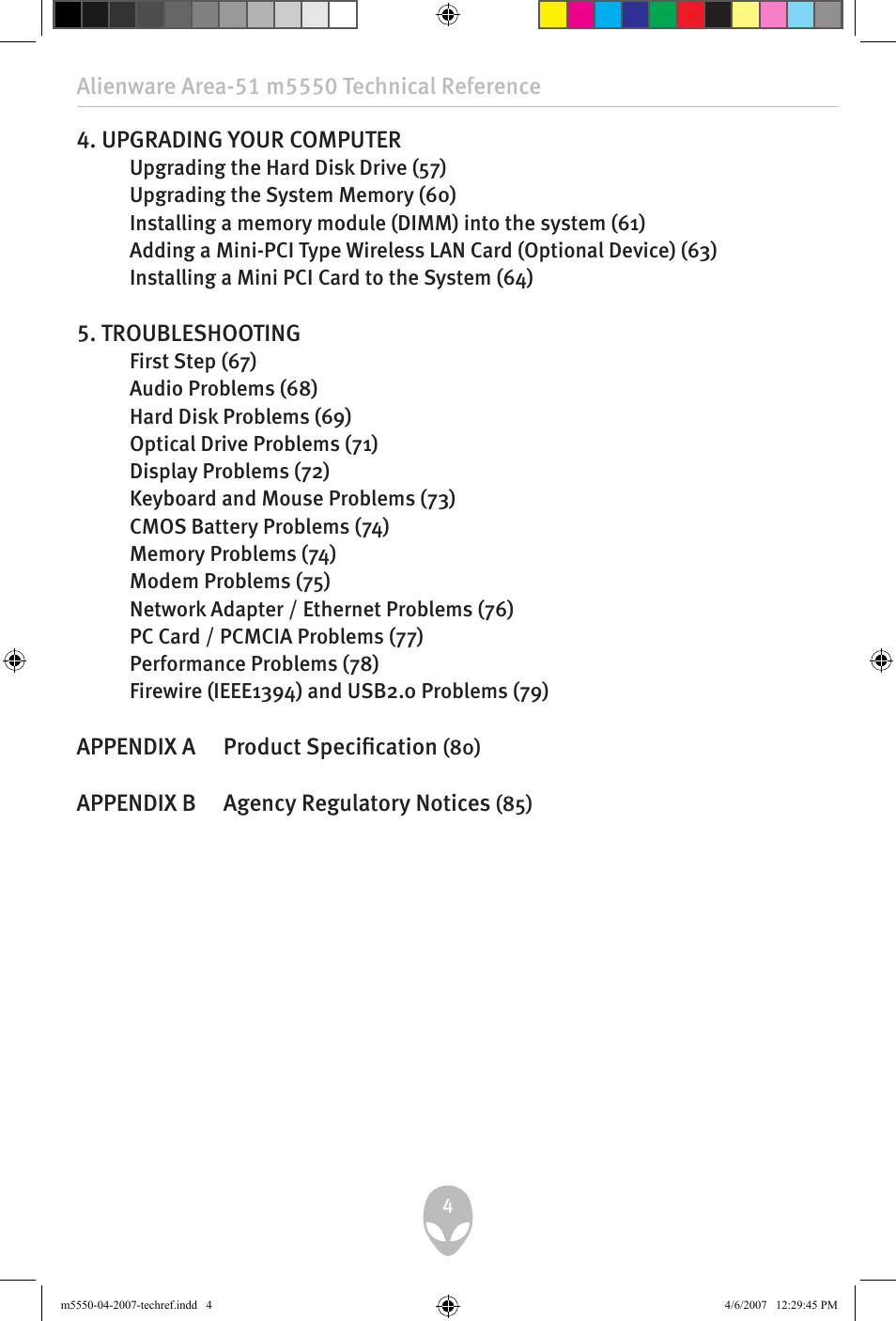 Alienware Area-51 m5550 User Manual | Page 4 / 92