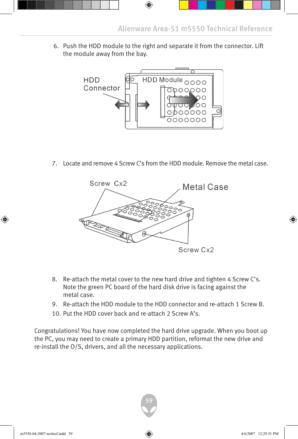 Alienware Area-51 m5550 User Manual | Page 59 / 92