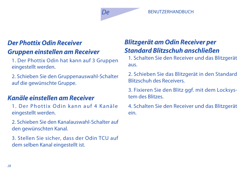 Phottix Odin for Nikon User Manual | Page 28 / 120