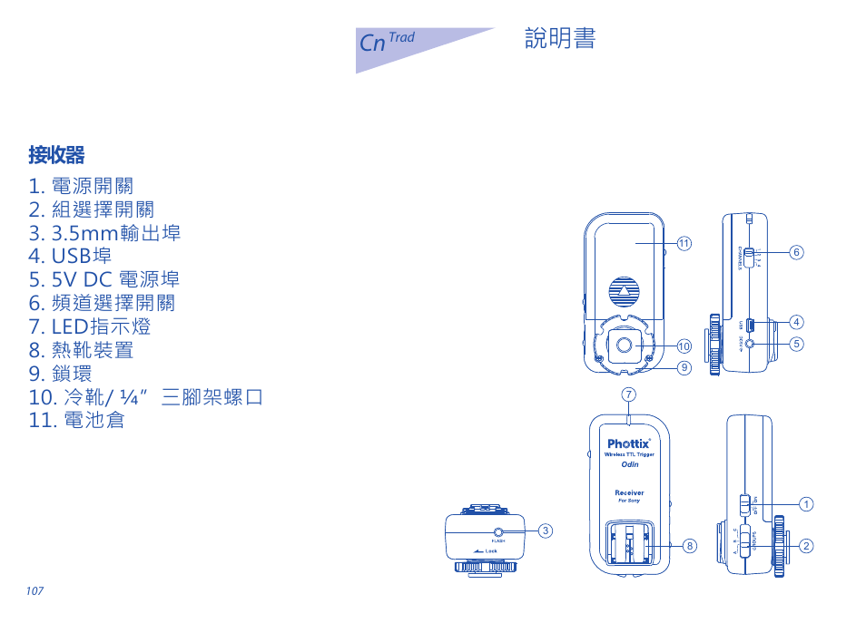 Cn 說明書 | Phottix Odin for Sony User Manual | Page 107 / 118