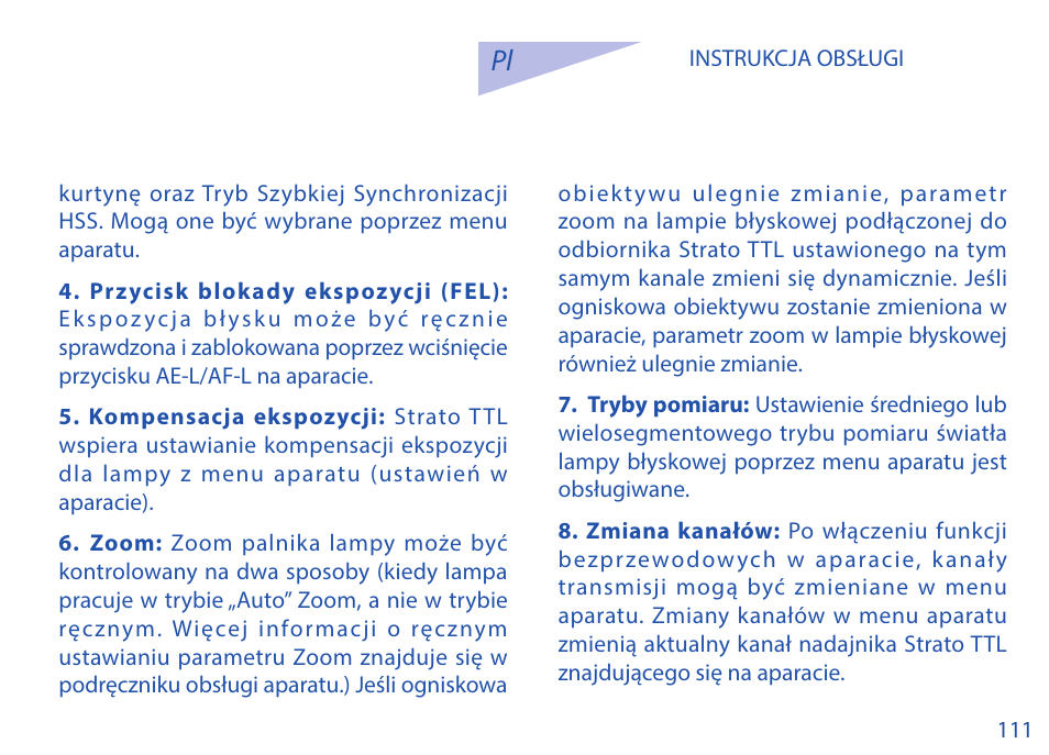 Phottix Strato TTL for Canon User Manual | Page 111 / 167
