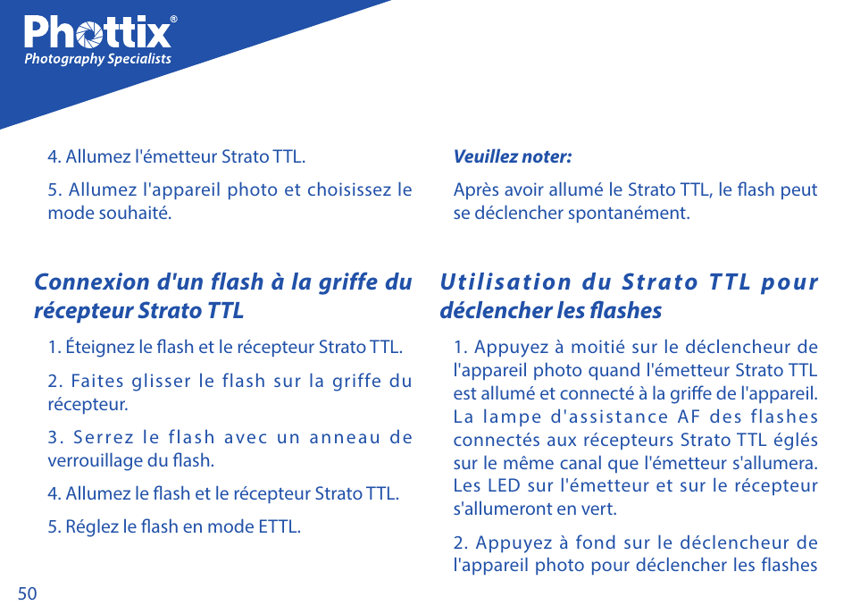 Phottix Strato TTL for Canon User Manual | Page 50 / 167