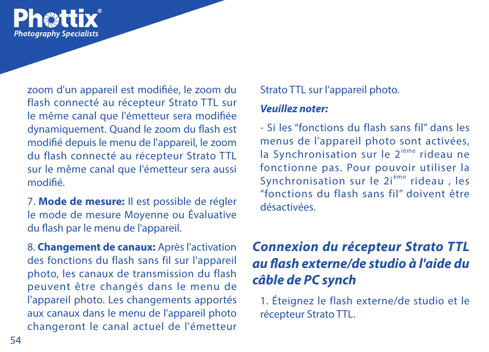 Phottix Strato TTL for Canon User Manual | Page 54 / 167