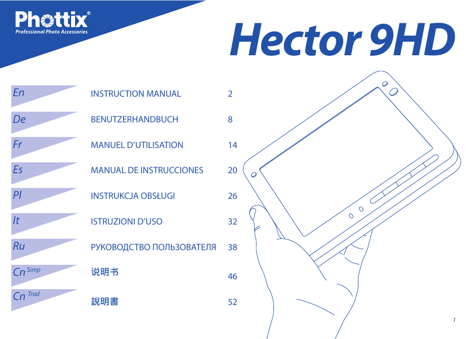 Phottix Hector 9HD User Manual | 58 pages