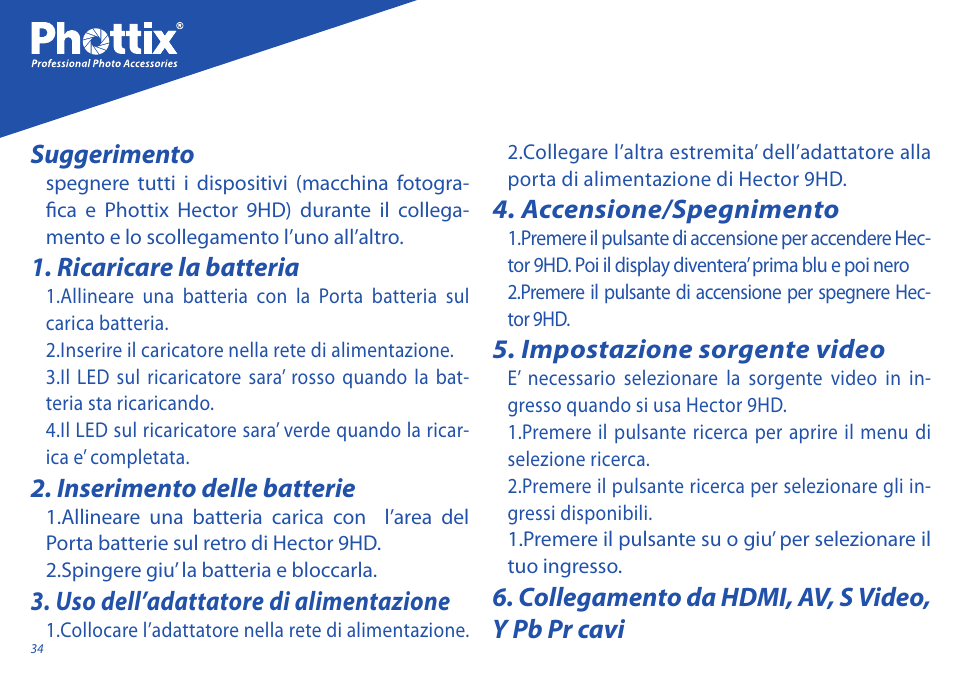 Phottix Hector 9HD User Manual | Page 34 / 58