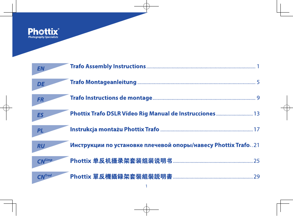 Phottix Trafo User Manual | Page 2 / 34