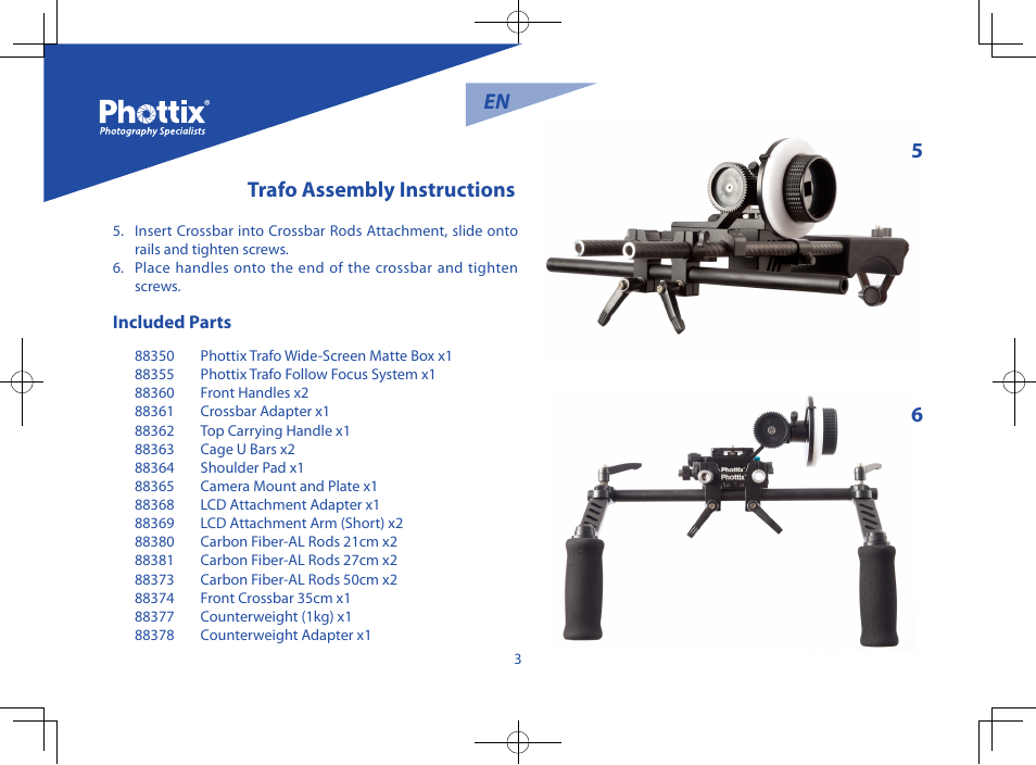 Trafo assembly instructions 5 6 en | Phottix Trafo User Manual | Page 4 / 34