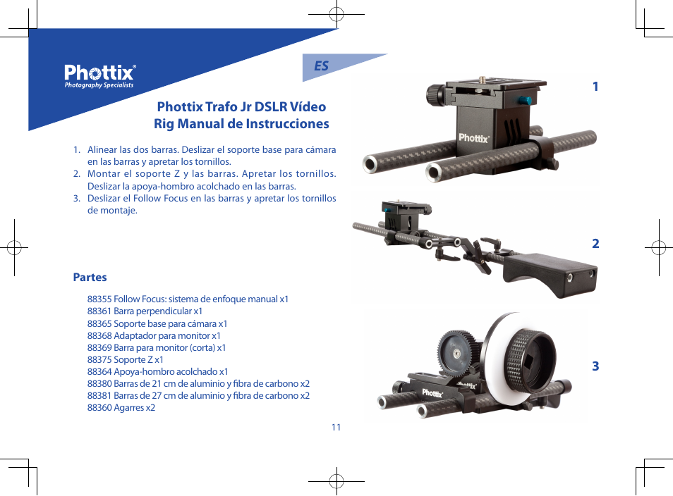 Es 3 2 1 | Phottix Trafo Junior User Manual | Page 12 / 26