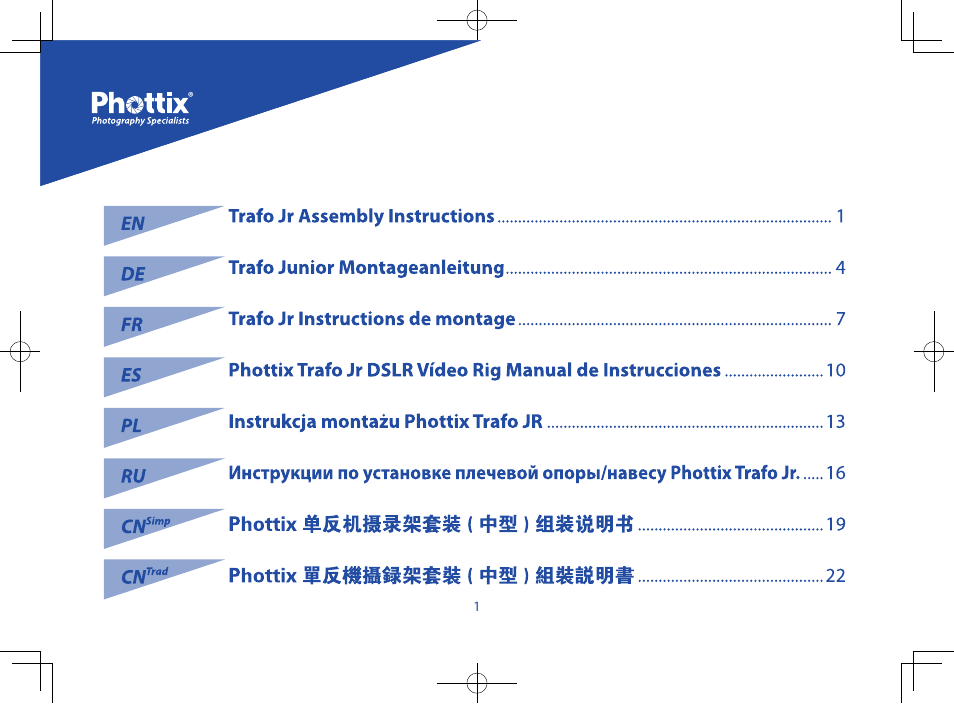 Phottix Trafo Junior User Manual | Page 2 / 26