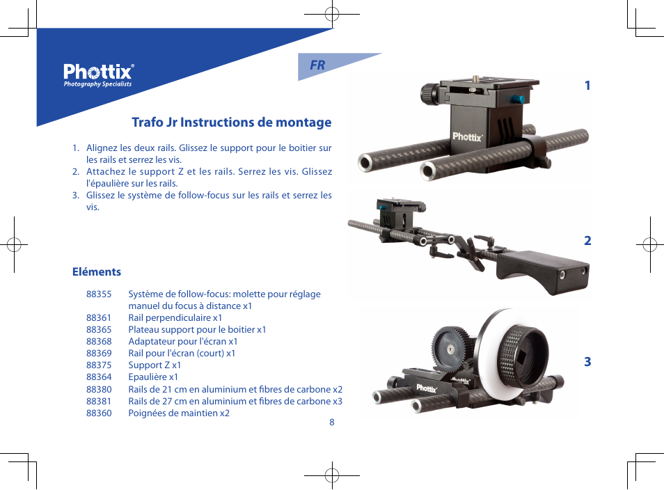 Trafo jr instructions de montage fr | Phottix Trafo Junior User Manual | Page 9 / 26