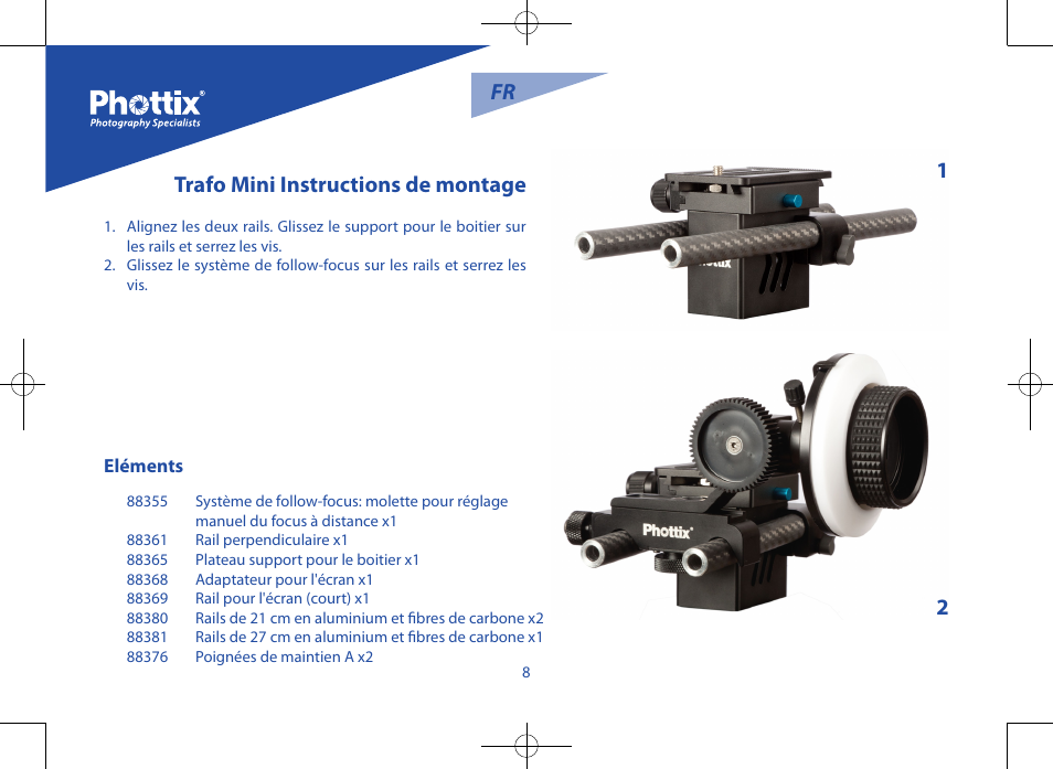Trafo mini instructions de montage fr | Phottix Trafo Mini User Manual | Page 9 / 26