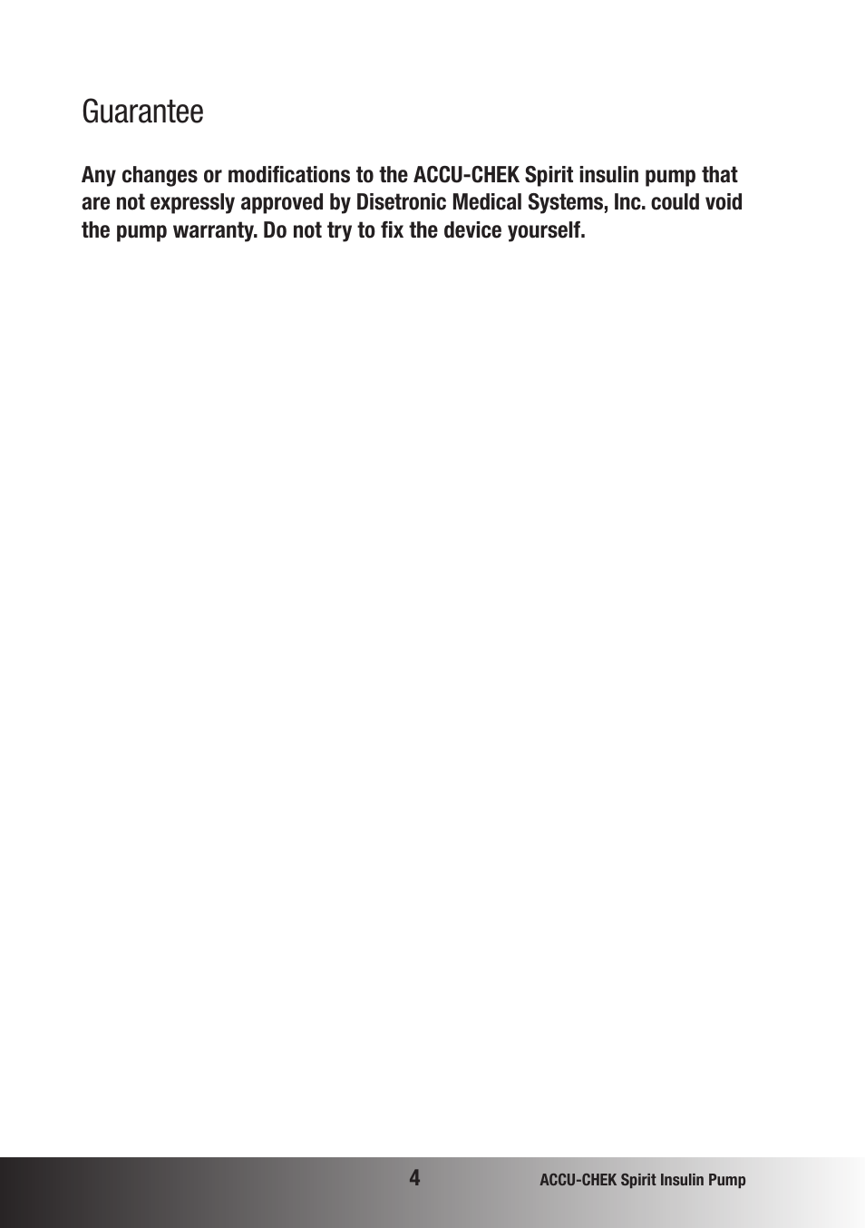 Guarantee | Accu-Chek insulin pump User Manual | Page 5 / 200