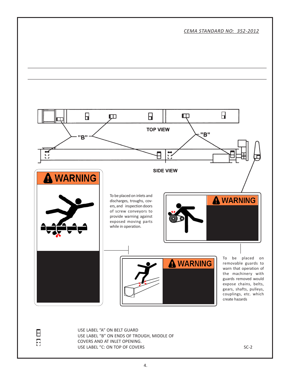 Martin Sprocket & Gear Screw Conveyor Safety User Manual | Page 8 / 20