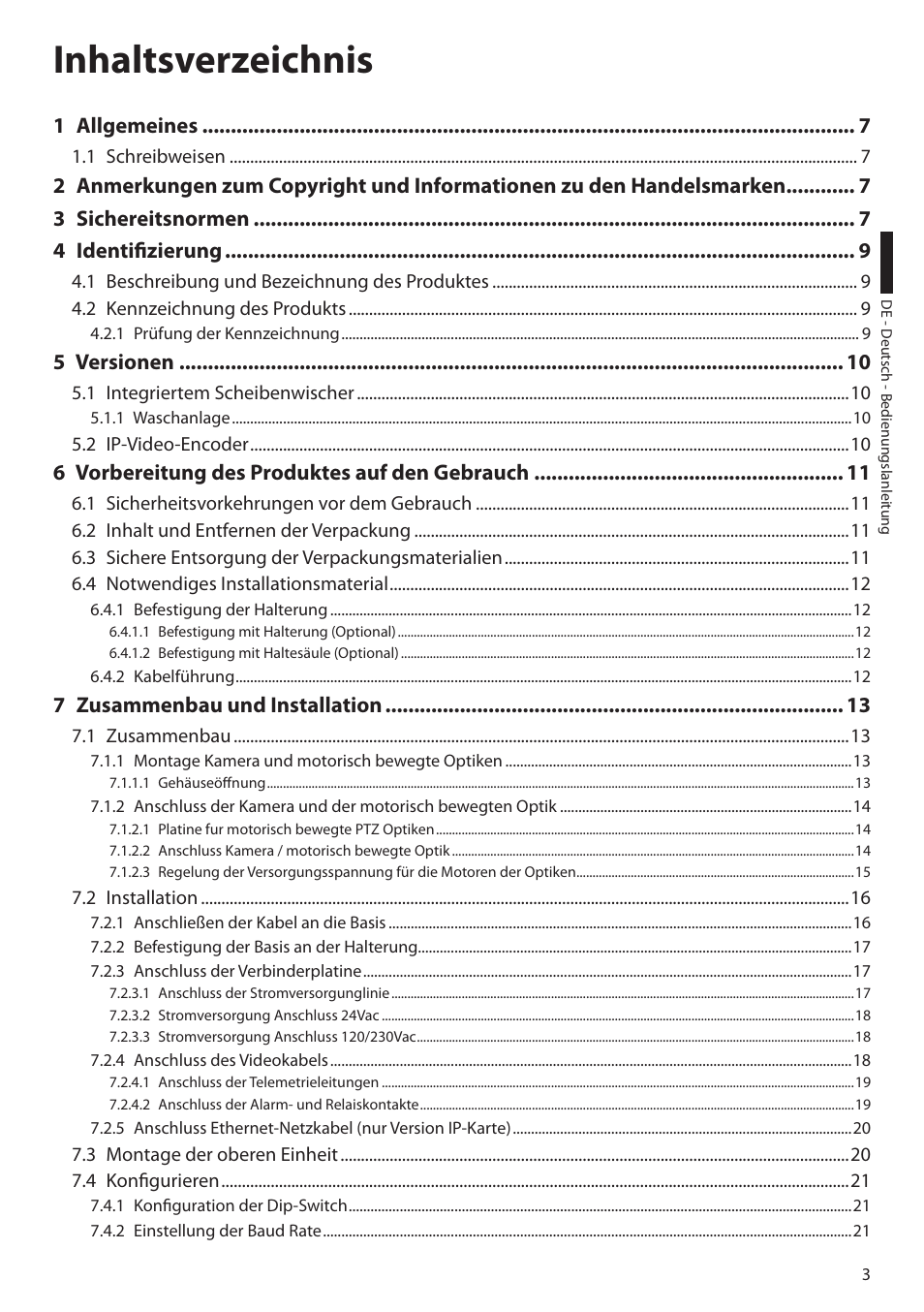 Videotec ULISSE PLUS User Manual | Page 179 / 236
